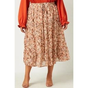 Hayden Floral Midi Skirt